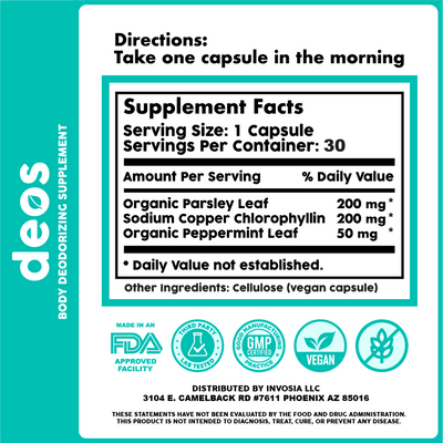 Internal Deodorant - Deos®